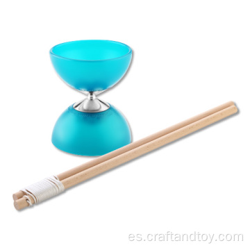 Juego de diabolo liderado con paletas de madera